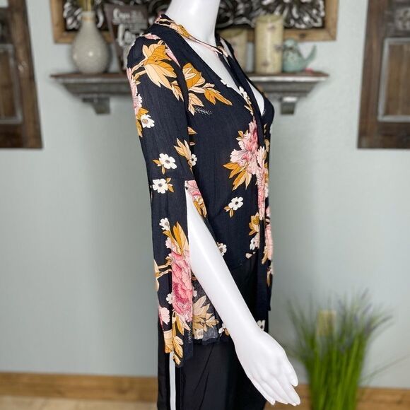 Billabong Lust Linger Long Sleeve Blouse Size Sm - Picture 10 of 15